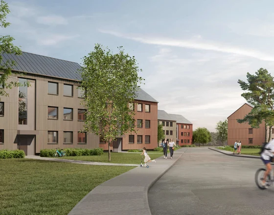 Rendering sanierte Objekte Mörserhof Mönchengladbach Bauabschnitt 1